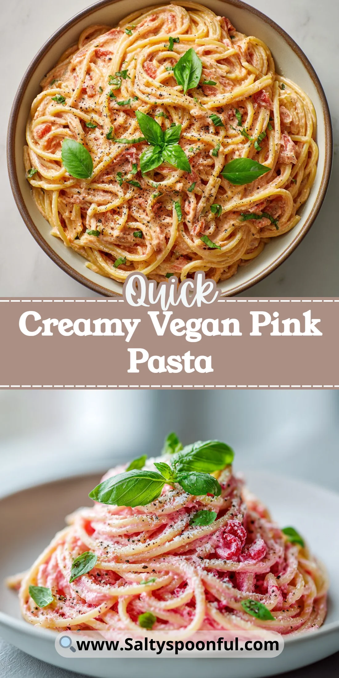 Creamy Vegan Pink Pasta