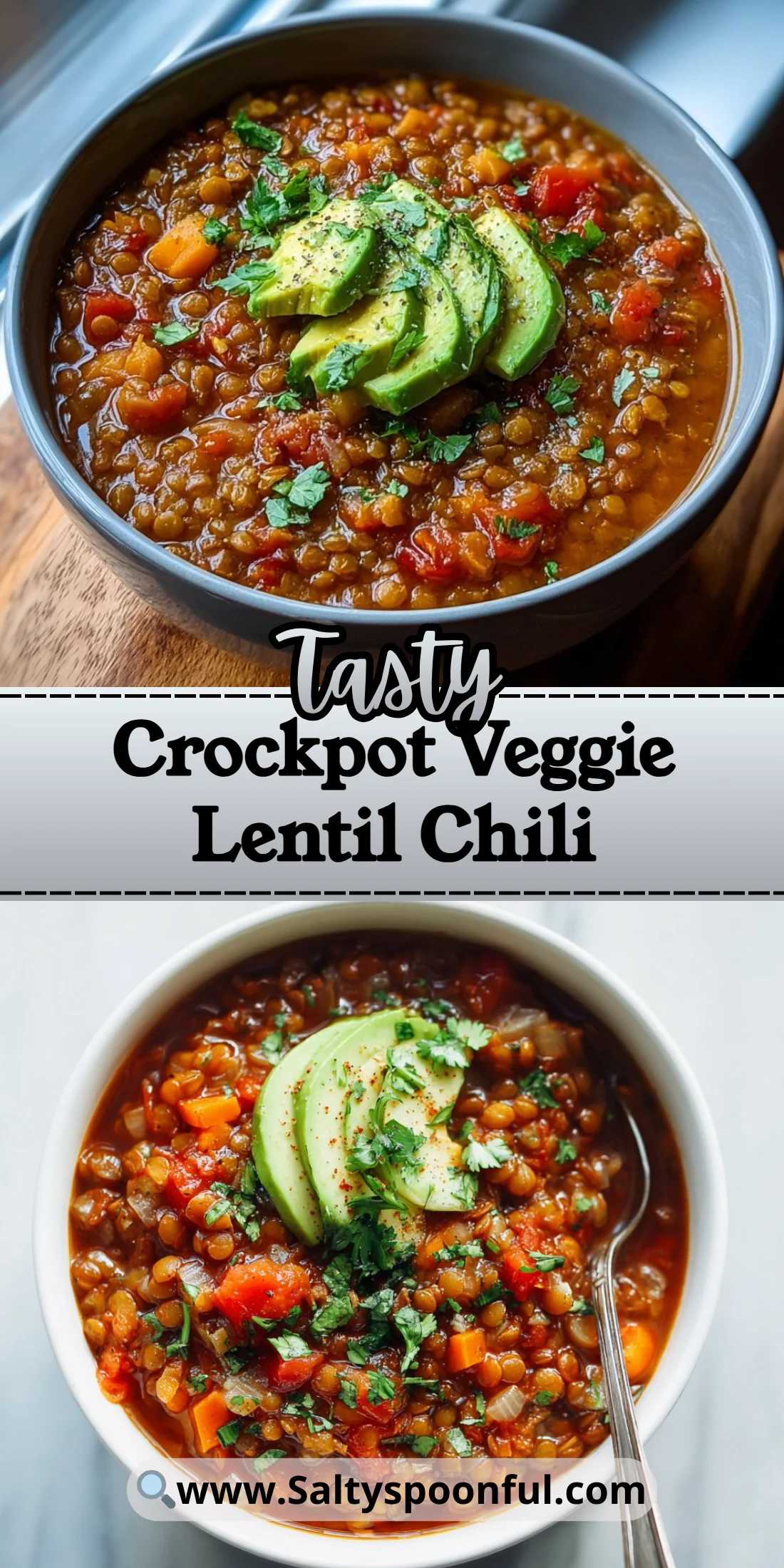 Crockpot Veggie Lentil Chili