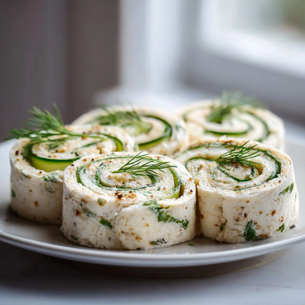 Cucumber and Dill Pinwheels