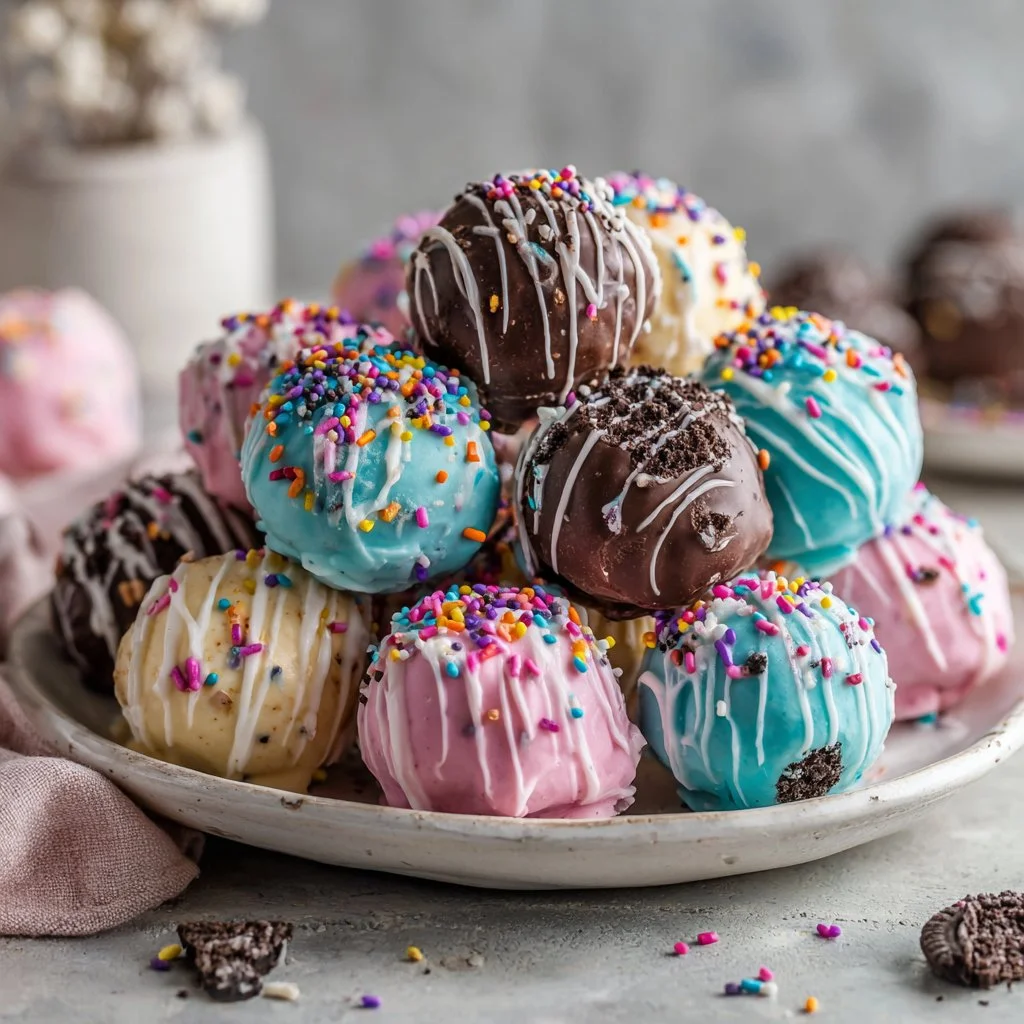 Delicious Easter Egg Oreo Balls decorated for a festive celebration
