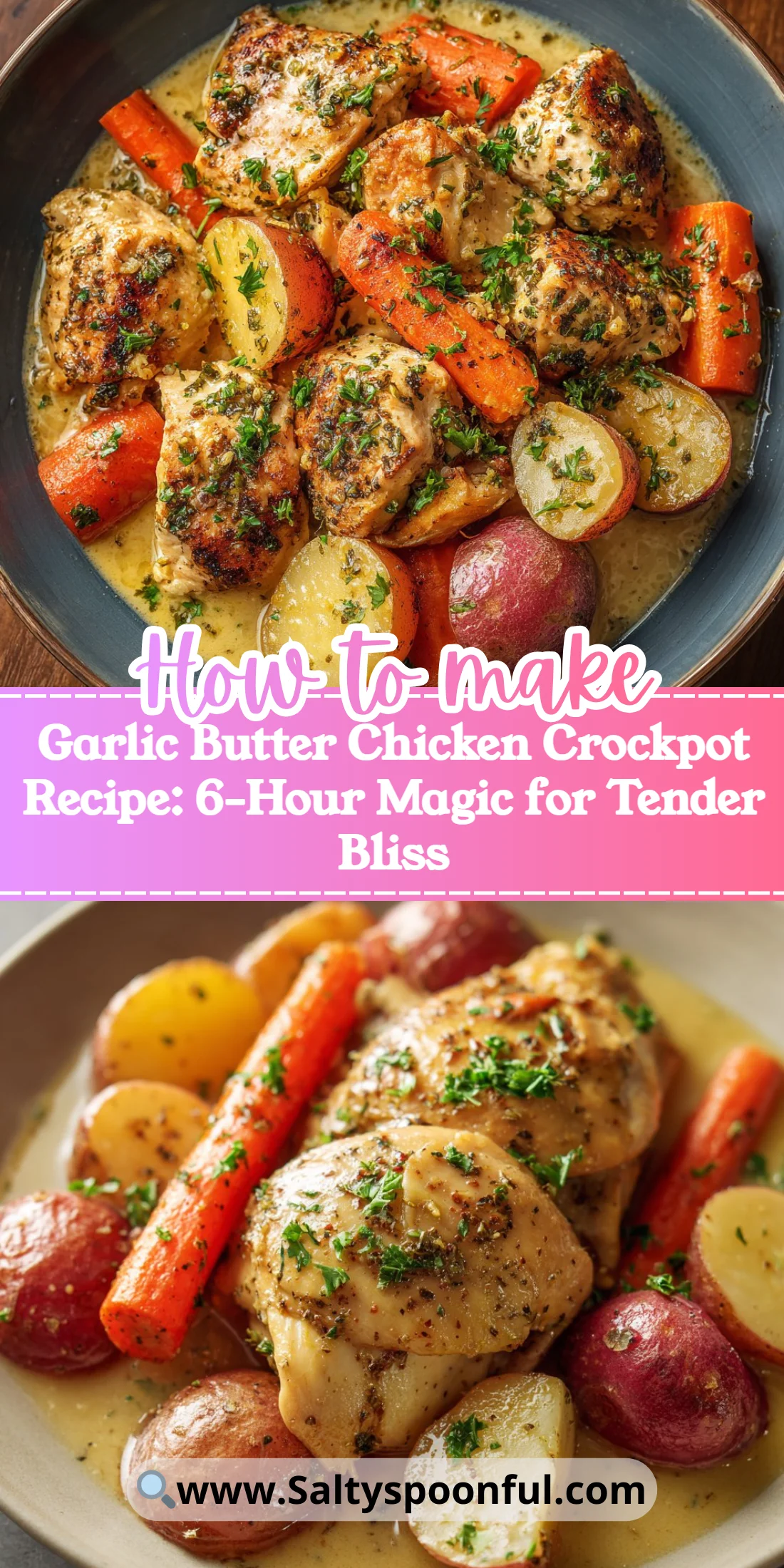Garlic Butter Chicken Crockpot Recipe: 6-Hour Magic for Tender Bliss