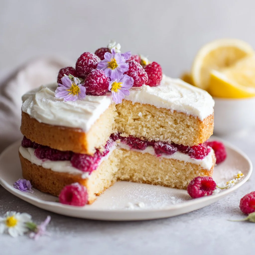 Lemon Raspberry Cake
