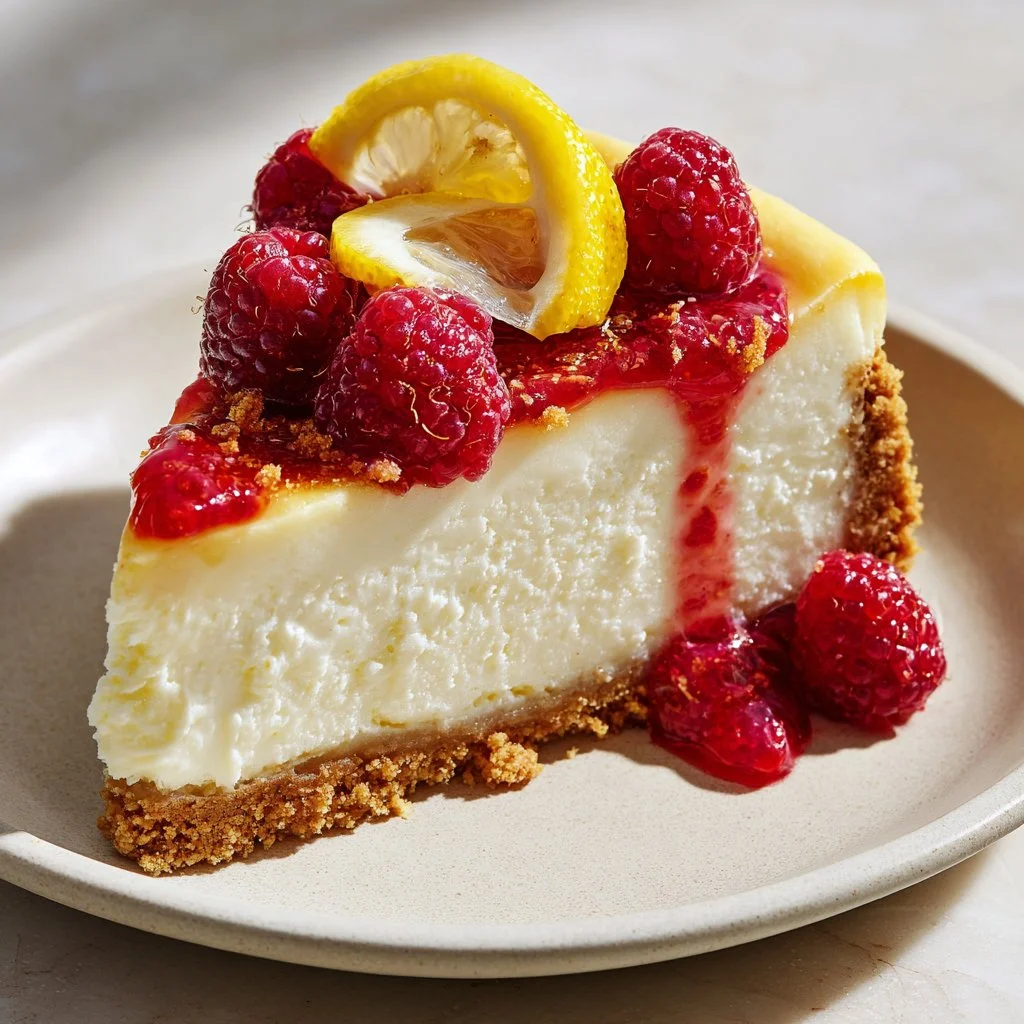 Lemon Raspberry Cheesecake
