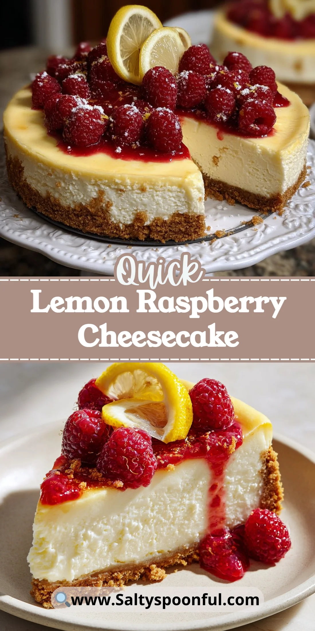 Lemon Raspberry Cheesecake