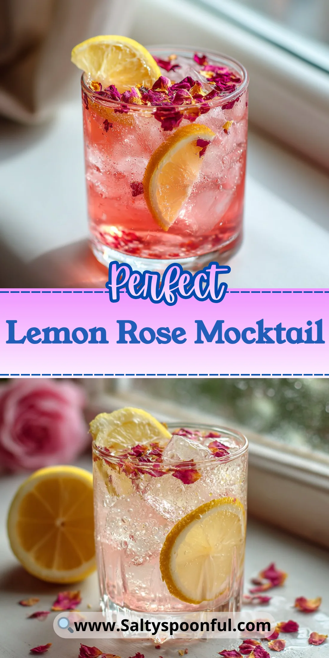 Lemon Rose Mocktail