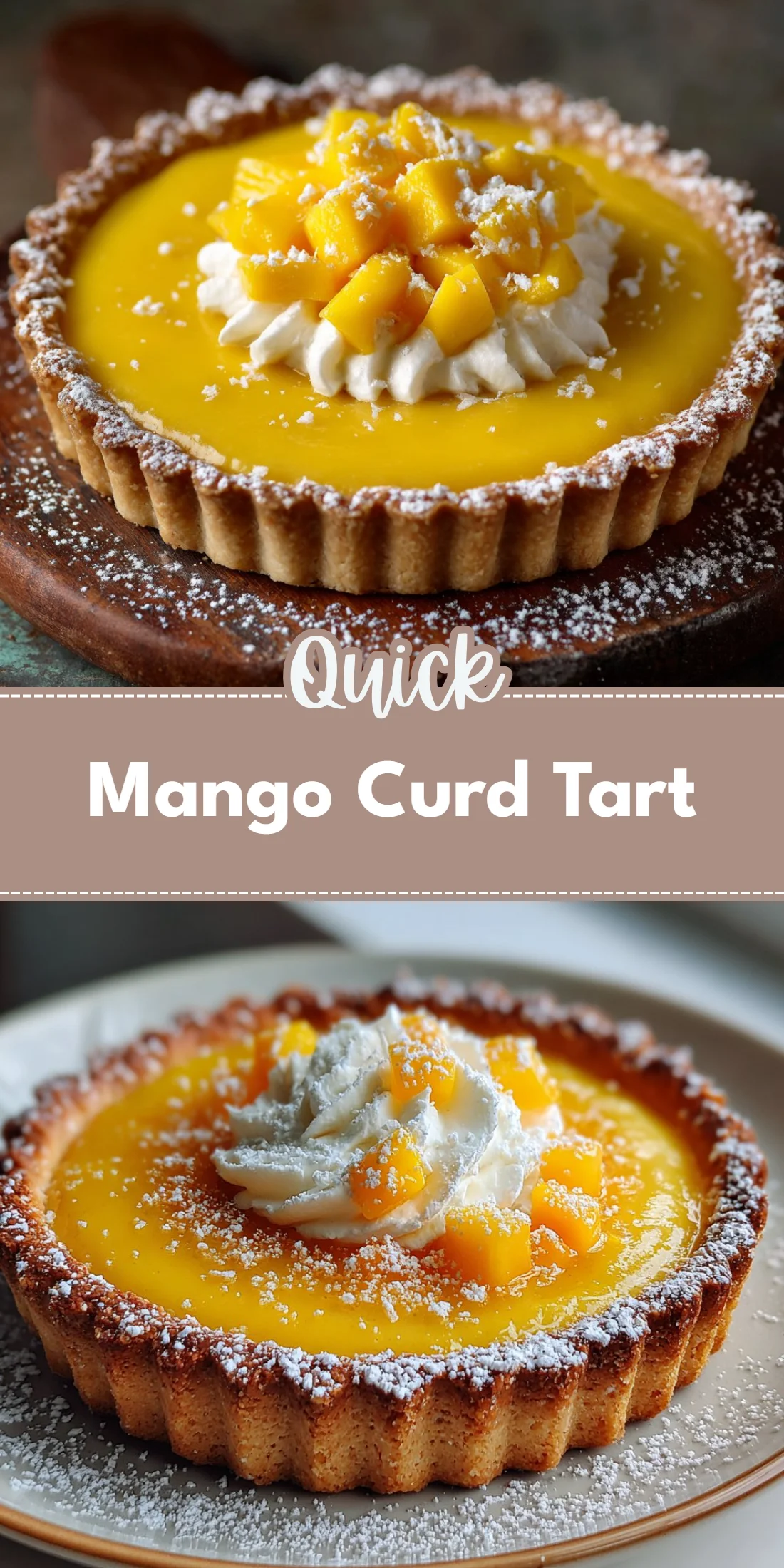 Mango Curd Tart