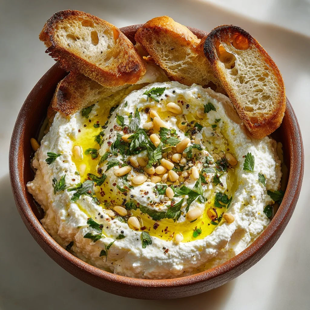 Mediterranean Whipped Ricotta Dip