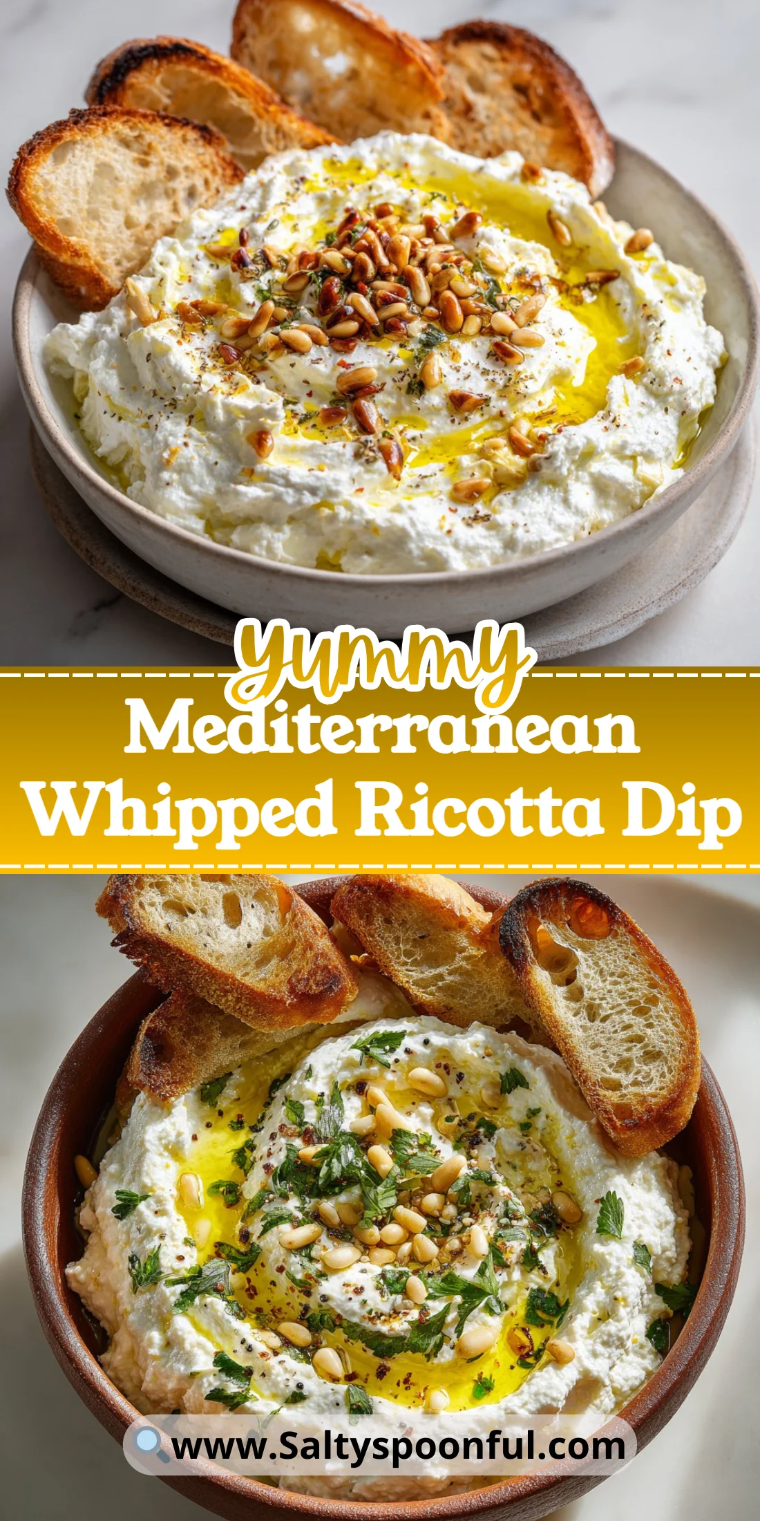 Mediterranean Whipped Ricotta Dip