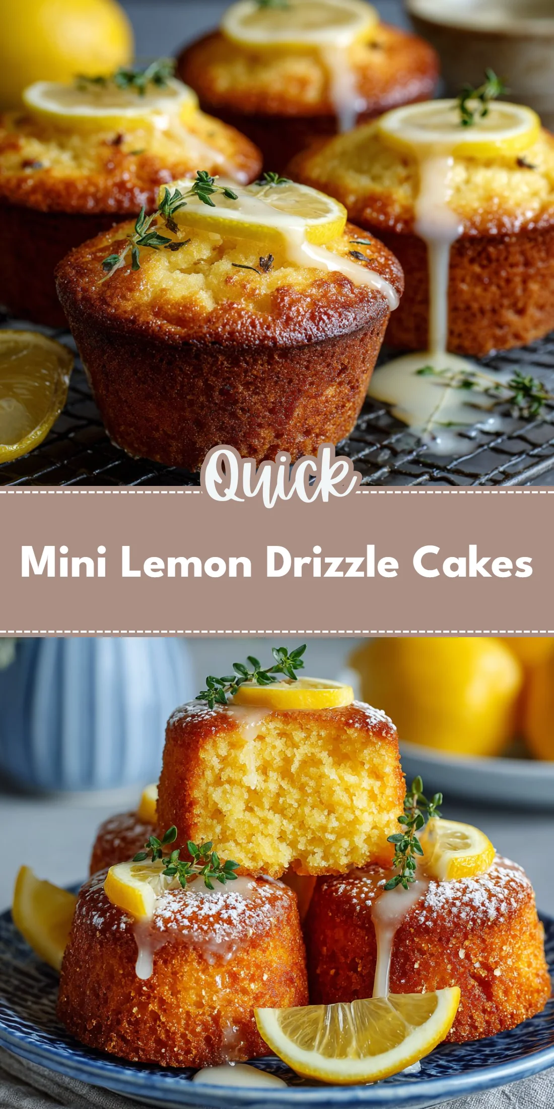 Mini Lemon Drizzle Cakes