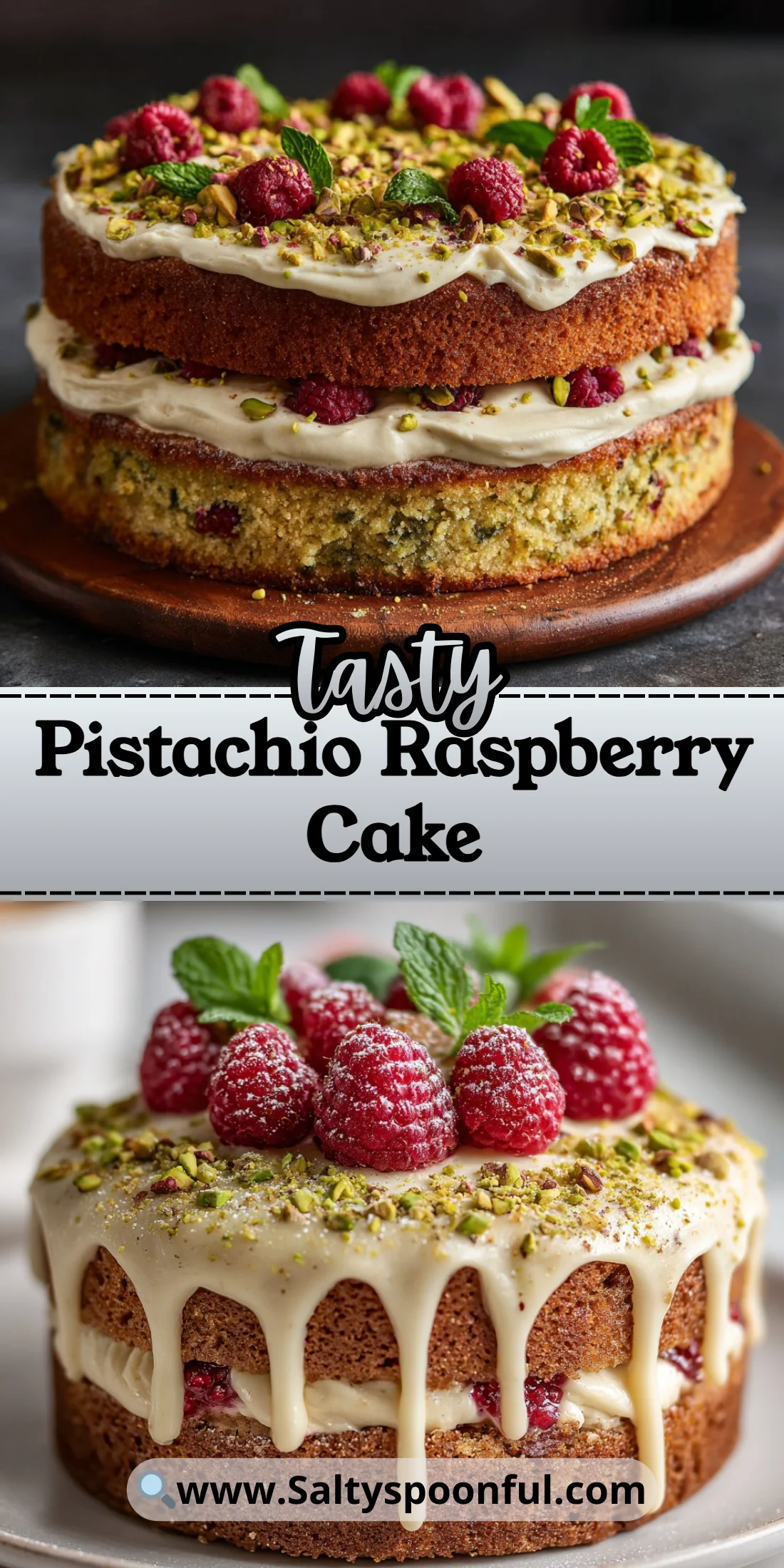 Pistachio Raspberry Cake