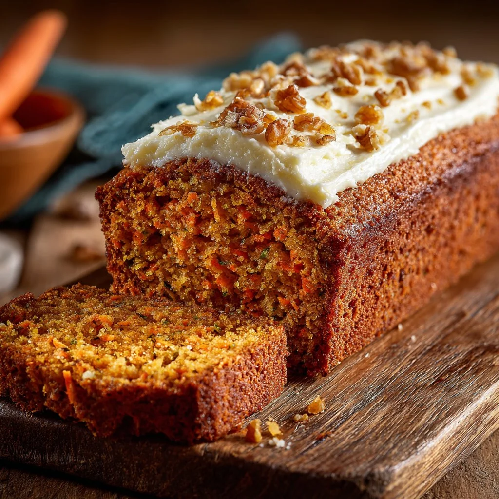Simple Carrot Cake Loaf Bread