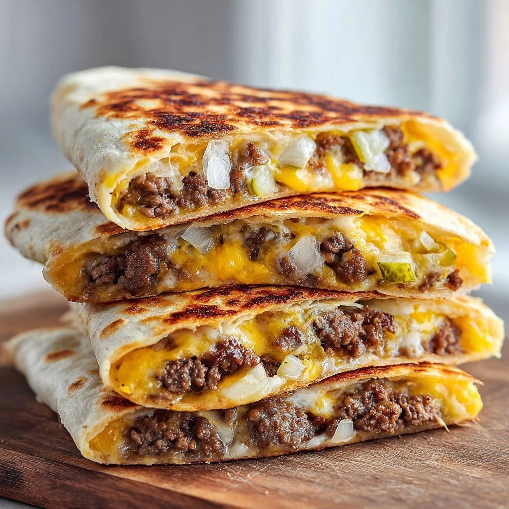 Delicious Smashburger Quesadillas loaded with cheese and savory ingredients