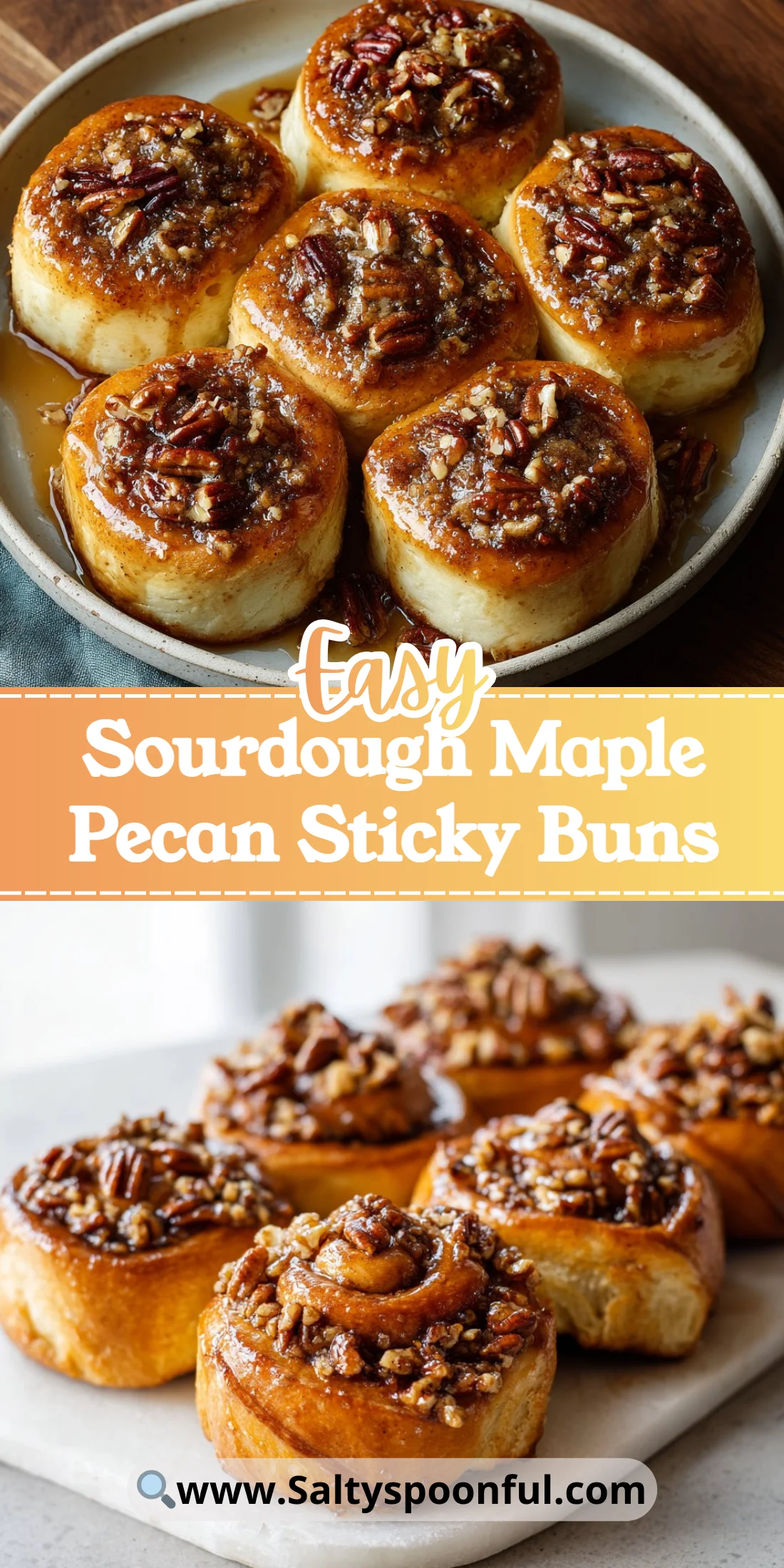 Sourdough Maple Pecan Sticky Buns