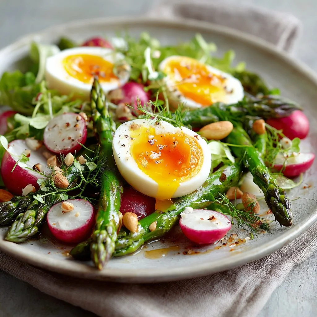 Spring Salad with Asparagus and Egg