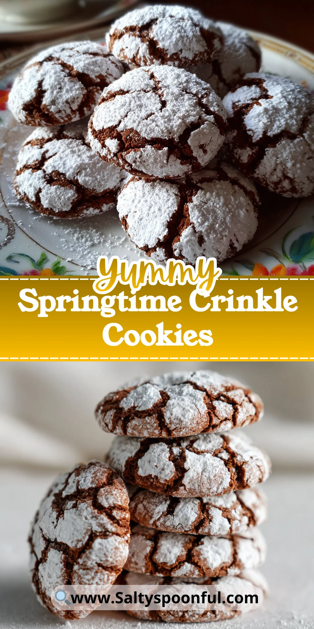 Springtime Crinkle Cookies