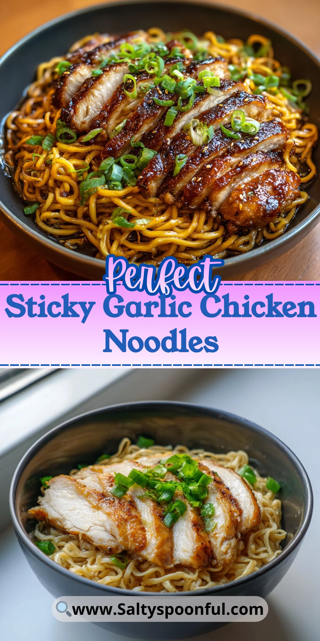 Sticky Garlic Chicken Noodles