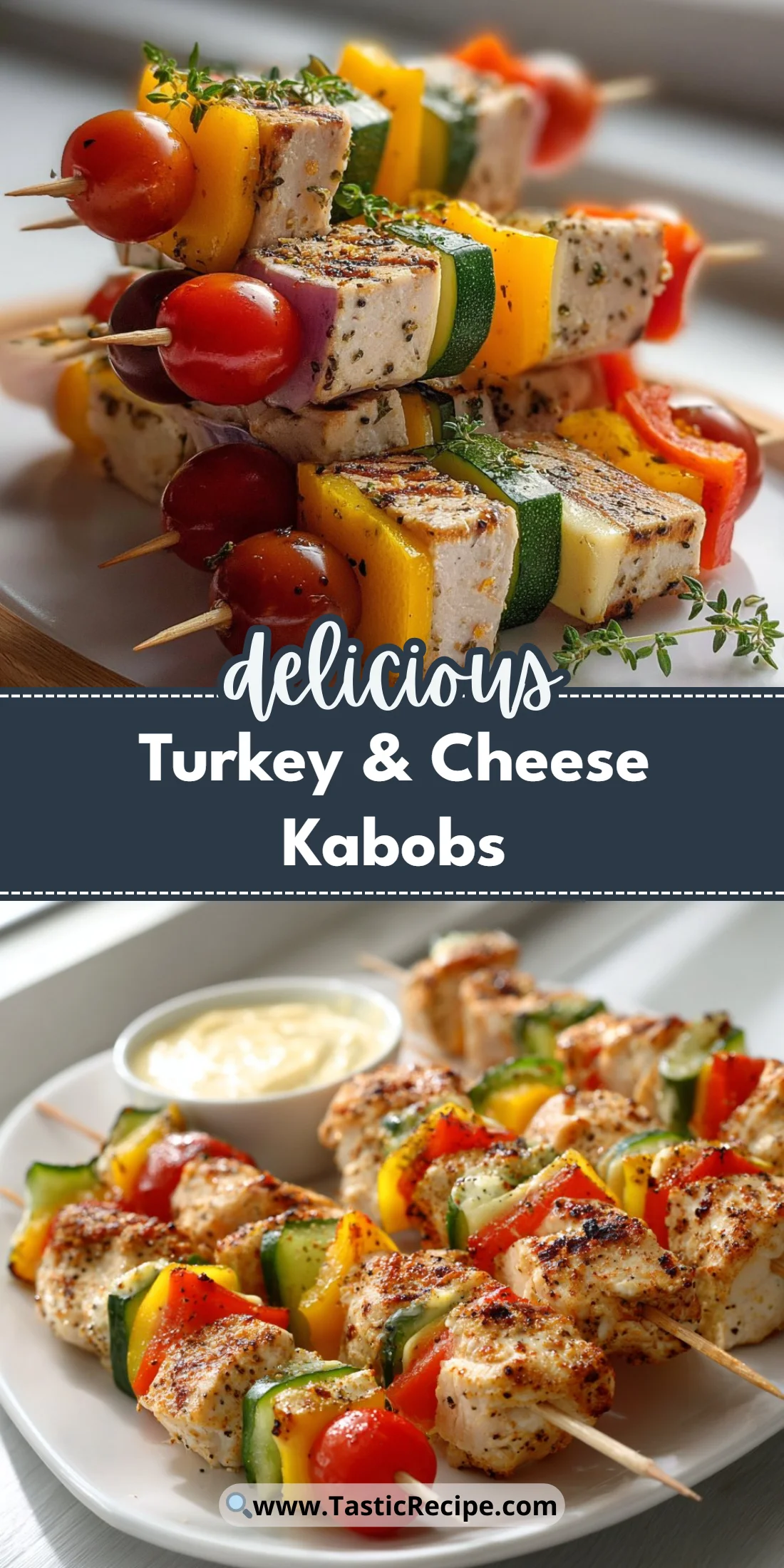 Turkey & Cheese Kabobs