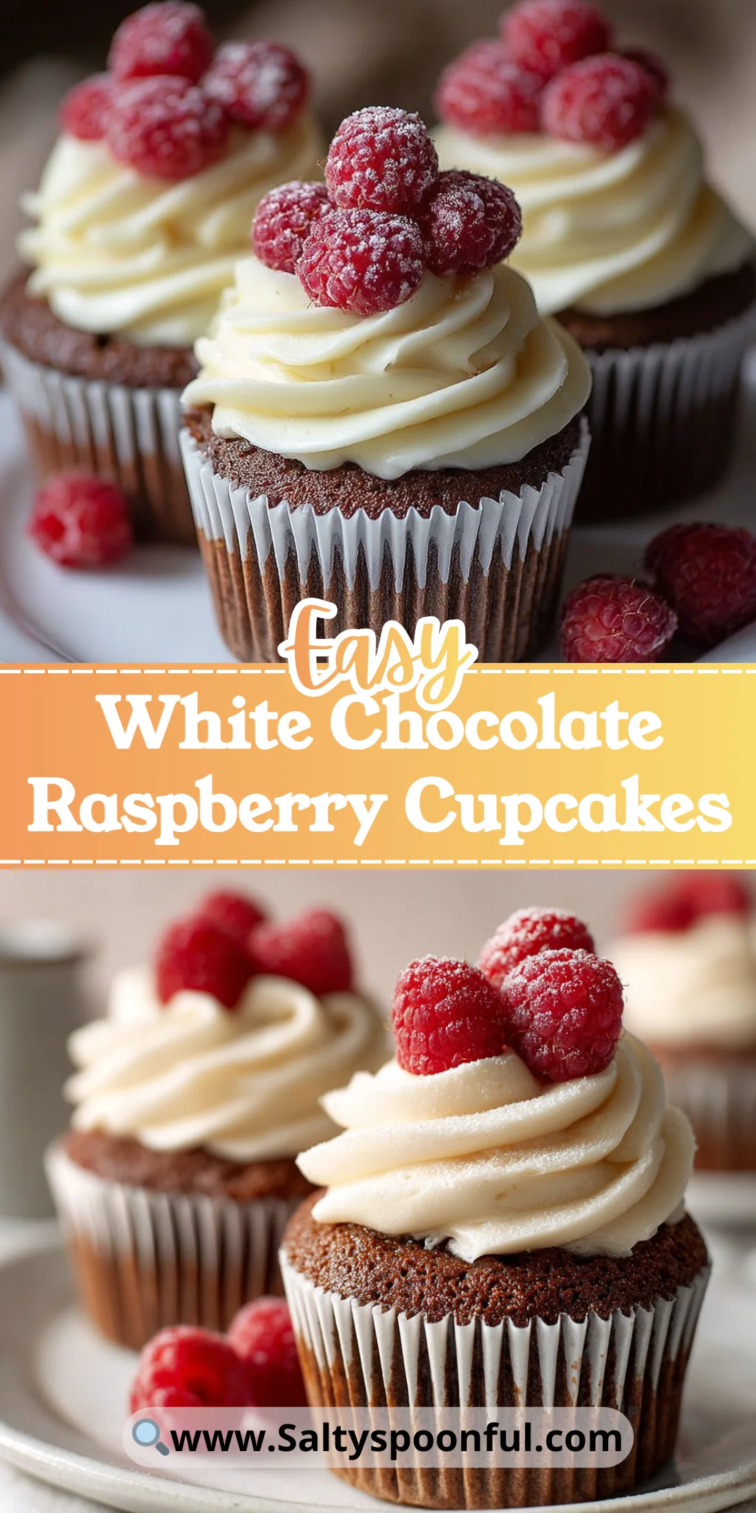 White Chocolate Raspberry Cupcakes