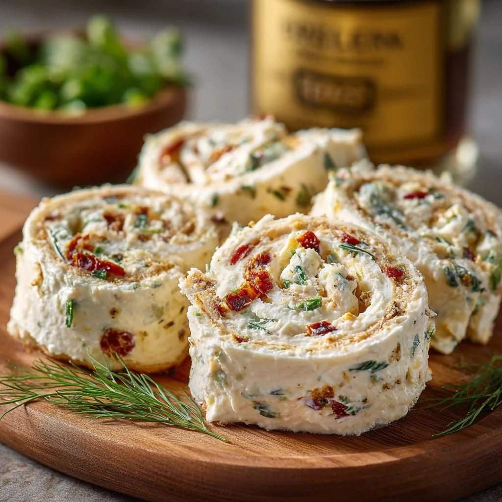 Zesty Veggie Pinwheels on a plate, ready to serve as a healthy appetizer.