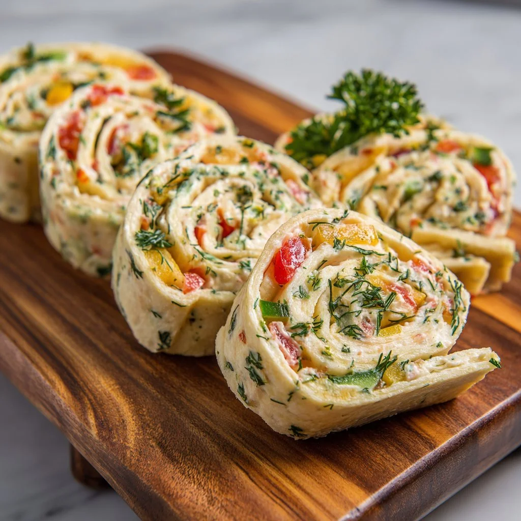 Zesty Veggie Pinwheels Recipe