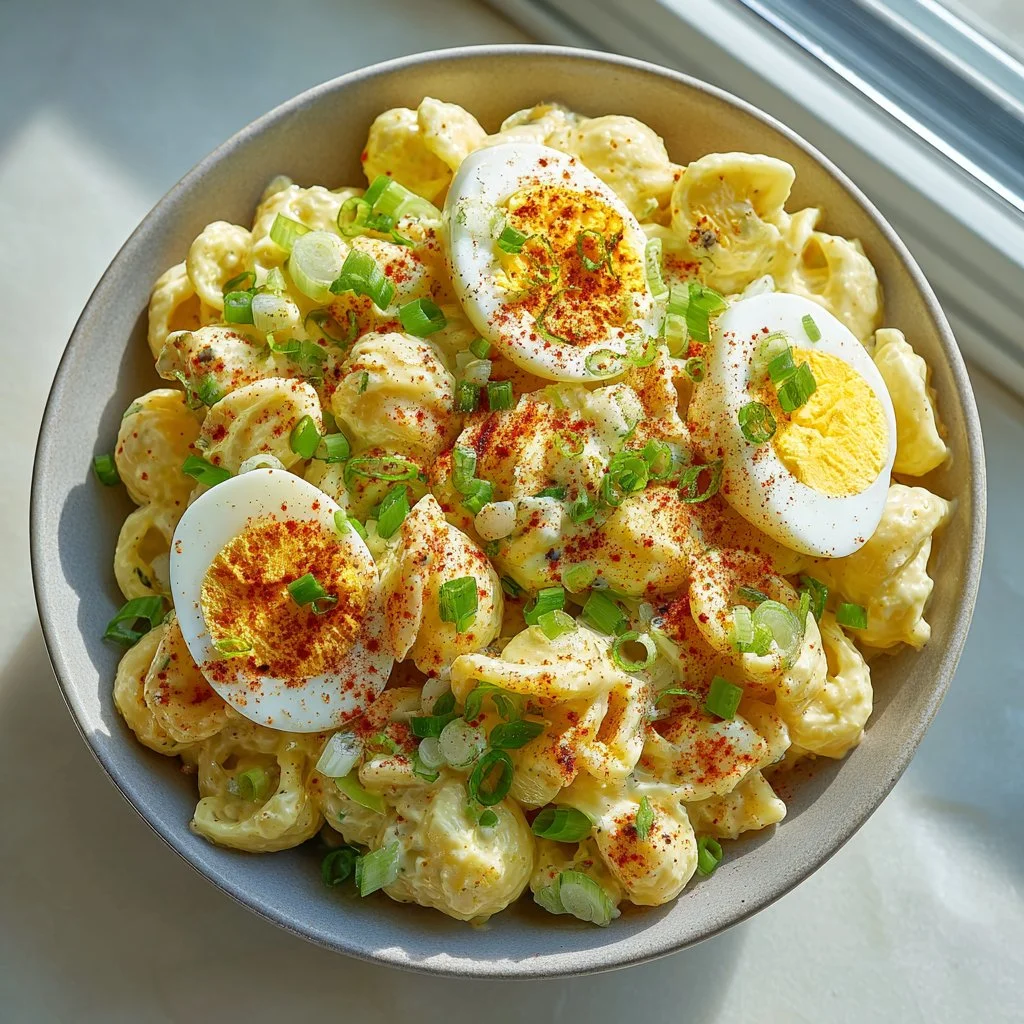 Deviled Egg Pasta Salad