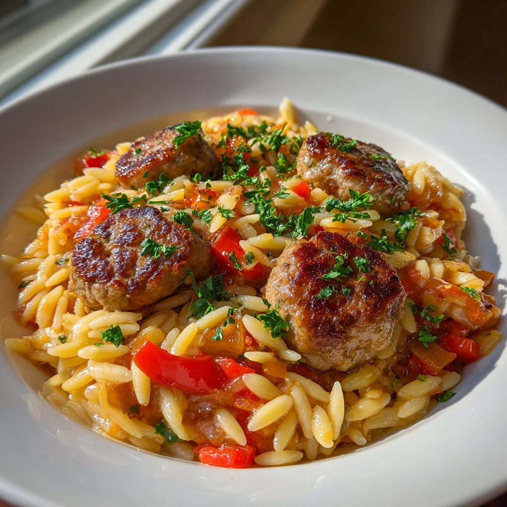 Italian Sausage and Orzo