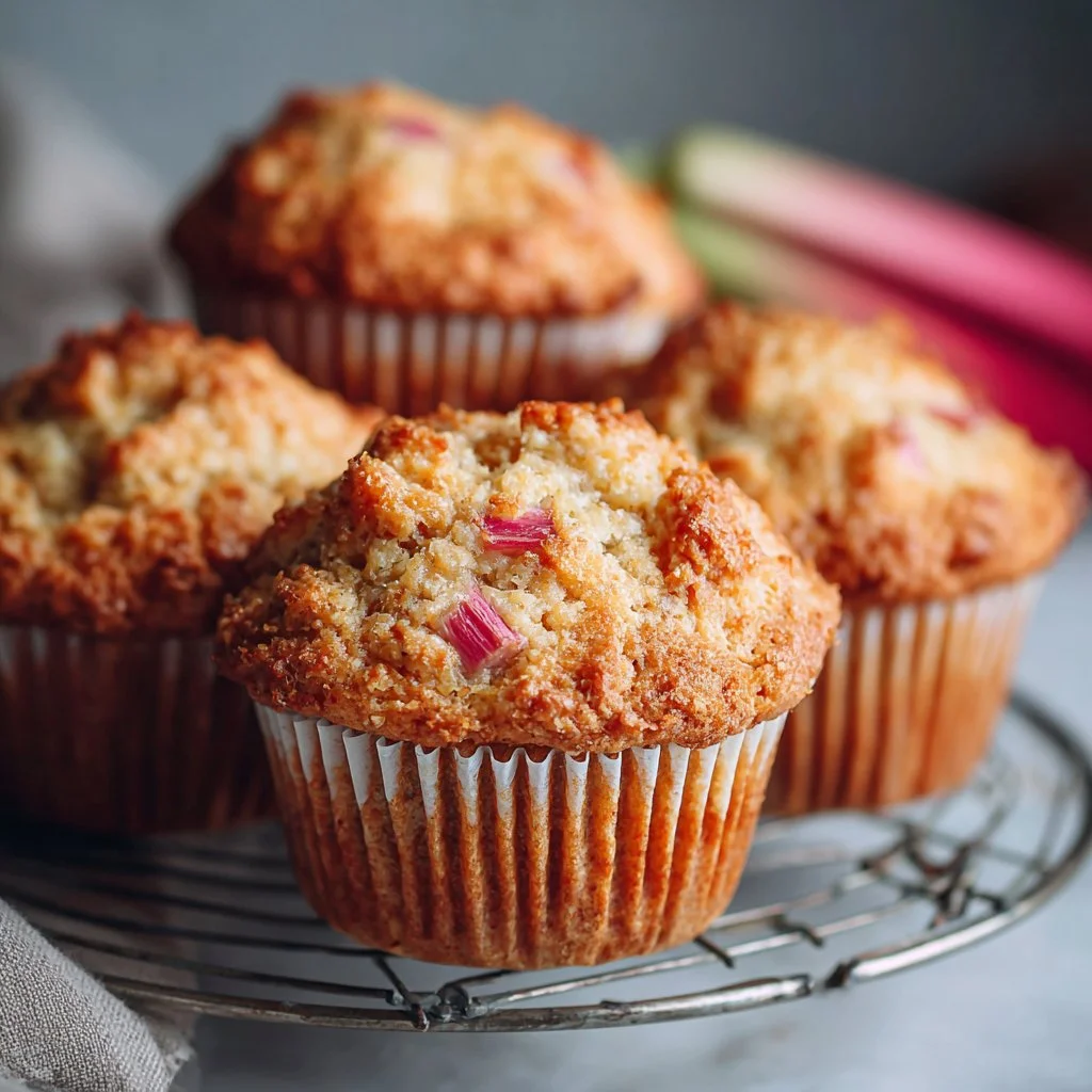 Keto Rhubarb Muffins