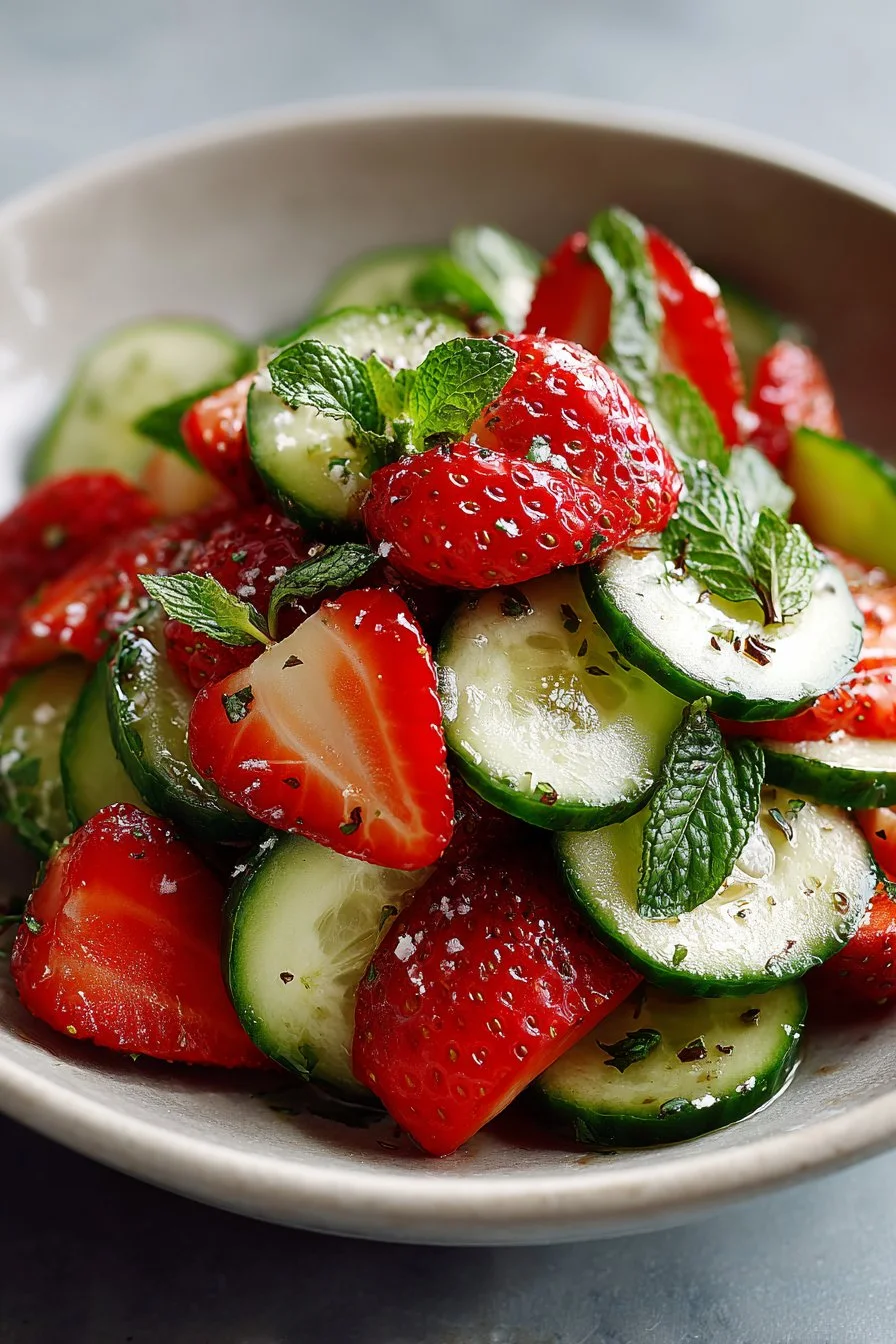 This Cucumber Strawberry Salad
